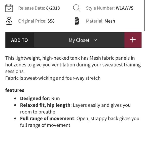 COPY - Lululemon Run Off-Route Tank Heathered True Red / True Red - Picture 14 of 16